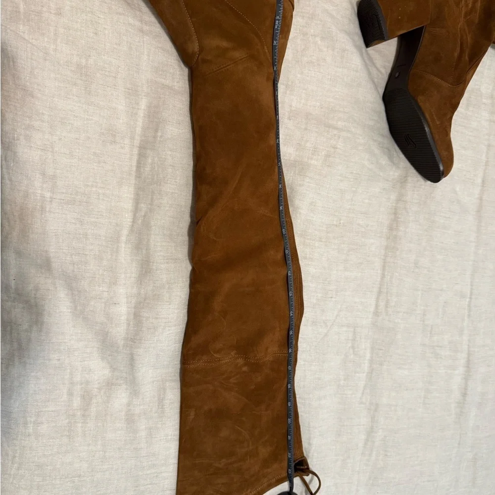 Stuart Weitzman  flareland suede Over-the-Knee Boots size 38 1/2 new w/out box